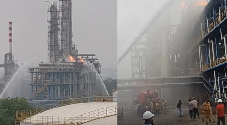 বসুন্ধরা রিফাইনারি প্ল্যান্টে আগুন, দ্রুত 
ব্যবস্থায় বড় দুর্ঘটনা থেকে রক্ষা
